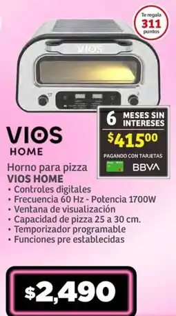 Soriana Súper Horno para pizza VIOS HOME oferta