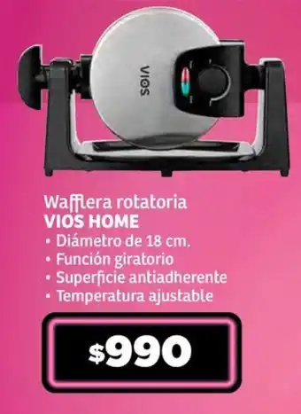 Soriana Súper Wafflera rotatoria VIOS HOME oferta