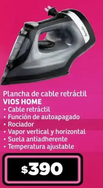 Soriana Súper Plancha de cable retráctil VIOS HOME oferta