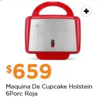 Chedraui Maquina De Cupcake Holstein 6Porc Roja oferta