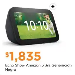 Chedraui Echo Show Amazon 5 3ra Generación Negro oferta