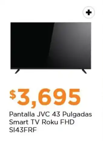 Chedraui Pantalla JVC 43 Pulgadas Smart TV Roku FHD S143FRF oferta