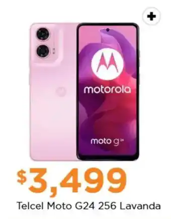 Chedraui Telcel Moto G24 256 Lavanda oferta