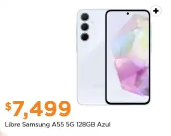 Chedraui Libre Samsung A55 5G 128GB Azul oferta