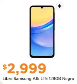 Chedraui Libre Samsung A15 LTE 128GB Negro oferta