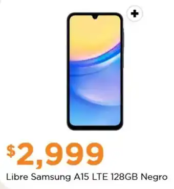 Chedraui Libre Samsung A15 LTE 128GB Negro oferta