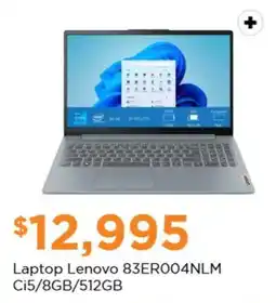 Chedraui Laptop Lenovo 83ER004NLM Ci5/8GB/512GB oferta