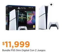 Chedraui Bundle PS5 Slim Digital Con 2 Juegos oferta