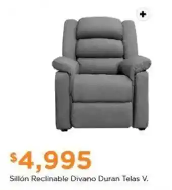 Chedraui Sillón Reclinable Divano Duran Telas V. oferta