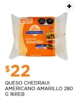 Chedraui Queso chedraui americano amarillo oferta