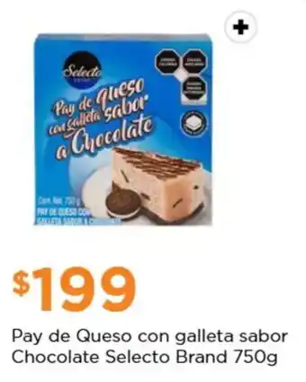 Chedraui Pay de Queso con galleta sabor Chocolate Selecto Brand oferta