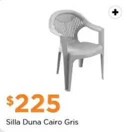 Chedraui Silla Duna Cairo Gris oferta