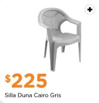 Chedraui Silla Duna Cairo Gris oferta