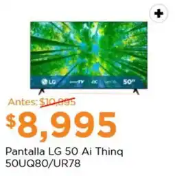 Chedraui Pantalla LG 50 Ai Thing 50UQ80/UR78 oferta