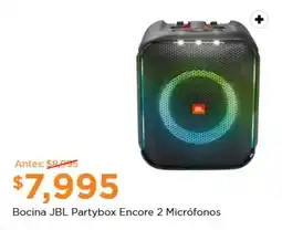 Chedraui Bocina JBL Partybox Encore 2 Micrófonos oferta