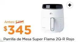 Chedraui Parrilla de Mesa Super Flama 2Q-R Rojo oferta