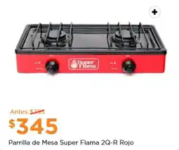 Chedraui Parrilla de Mesa Super Flama 2Q-R Rojo oferta