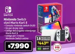 Soriana Mercado Nintendo Switch oled Mario Kart 8 oferta