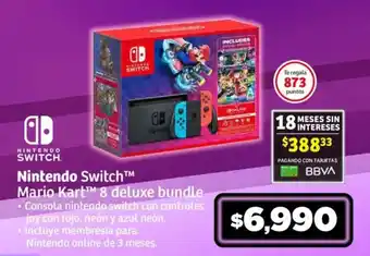 Soriana Mercado Nintendo Switch Mario Kart 8 deluxe bundle oferta