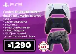 Soriana Mercado Control PLAYSTATION 5 dual sense varios colores oferta