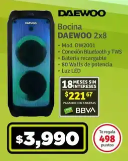 Soriana Mercado Bocina DAEWOO Mod. DW2001 oferta