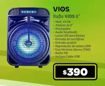 Soriana Mercado Bafle VIOS 8" Mod. VS-08 oferta