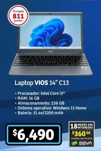 Soriana Mercado Laptop VIOS 14" C13 oferta