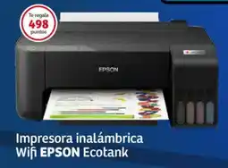 Soriana Mercado Impresora inalámbrica Wifi EPSON Ecotank Mod. L1250 oferta