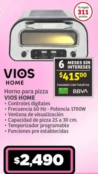 Soriana Mercado Horno para pizza VIOS HOME oferta