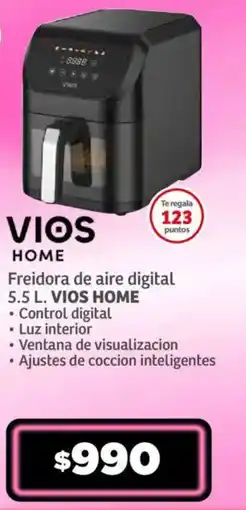 Soriana Mercado Freidora de aire digital VIOS HOME oferta