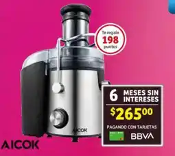 Soriana Mercado Extractor de jugos AICOK oferta