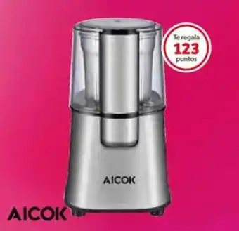 Soriana Mercado Molino de café eléctrico acero inoxidable AICOK oferta