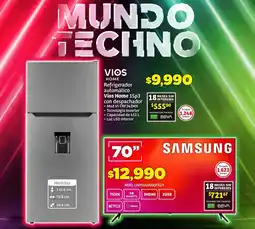 Soriana Híper Refrigerador automático Vios Home 15p3 con despachador oferta