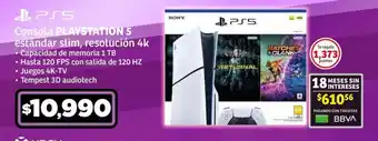 Soriana Híper Consola PLAYSTATION 5 estándar slim, resolución 4k oferta