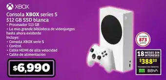 Soriana Híper Consola XBOX series S 512 GB SSD blanca oferta