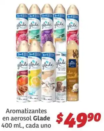 Soriana Híper Glade aromatizantes en aerosol oferta