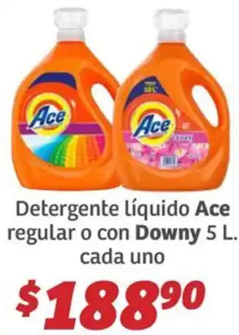 Soriana Híper Ace detergente líquido regular oferta