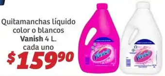 Soriana Híper Vanish quitamanchas líquido color o blancos oferta