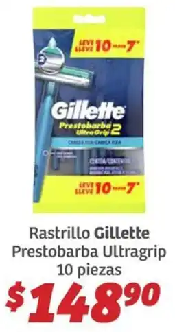 Soriana Híper Gillette rastrillo prestobarba ultragrip oferta