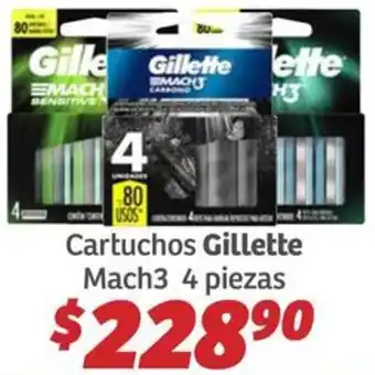 Soriana Híper Gillette cartuchos mach3 oferta