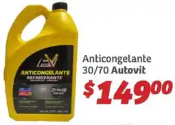 Soriana Híper Autovit anticongelante 30/70 oferta