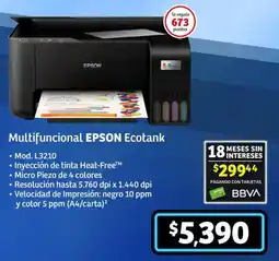 Soriana Híper Epson ecotank multifuncional oferta