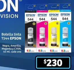 Soriana Híper Epson botella tinta t544 oferta