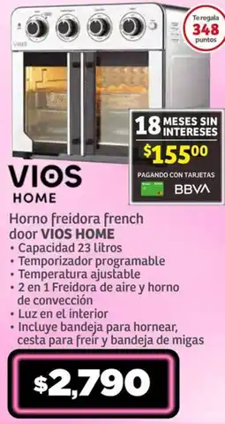 Soriana Híper Vios home horno freidora french door oferta