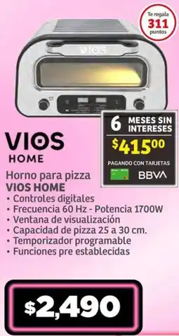 Soriana Híper Home vios horno para pizza oferta