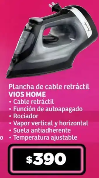 Soriana Híper Vios home plancha de vapor oferta