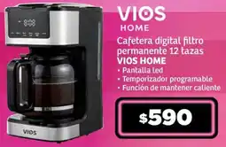 Soriana Híper Vios home cafetera digital filtro permanente oferta