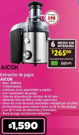 Soriana Híper Aicok extractor de jugos oferta