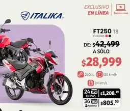 Soriana Híper Italika FT250 TS oferta