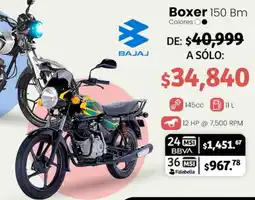 Soriana Híper BAJAJ boxer 150 Bm oferta